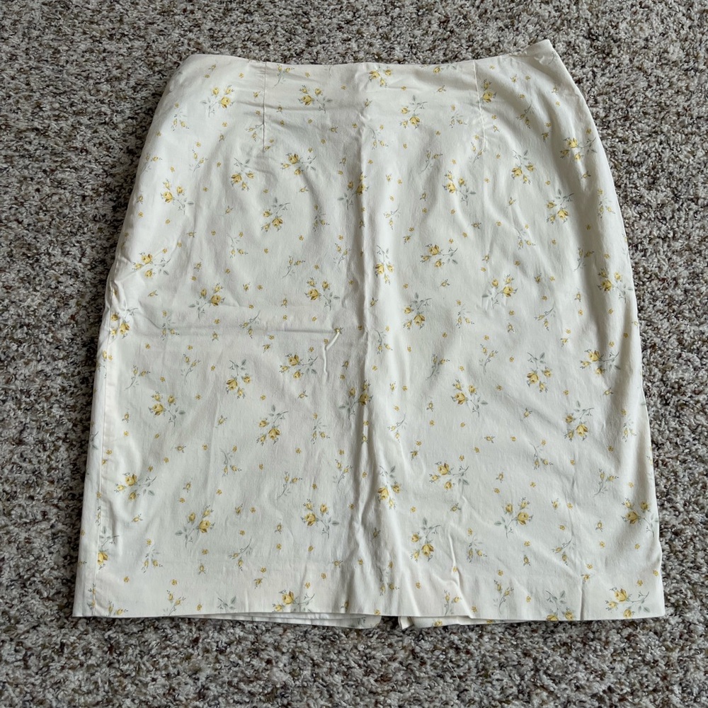 Vintage 90s Jones & Co Floral Mini Skirt